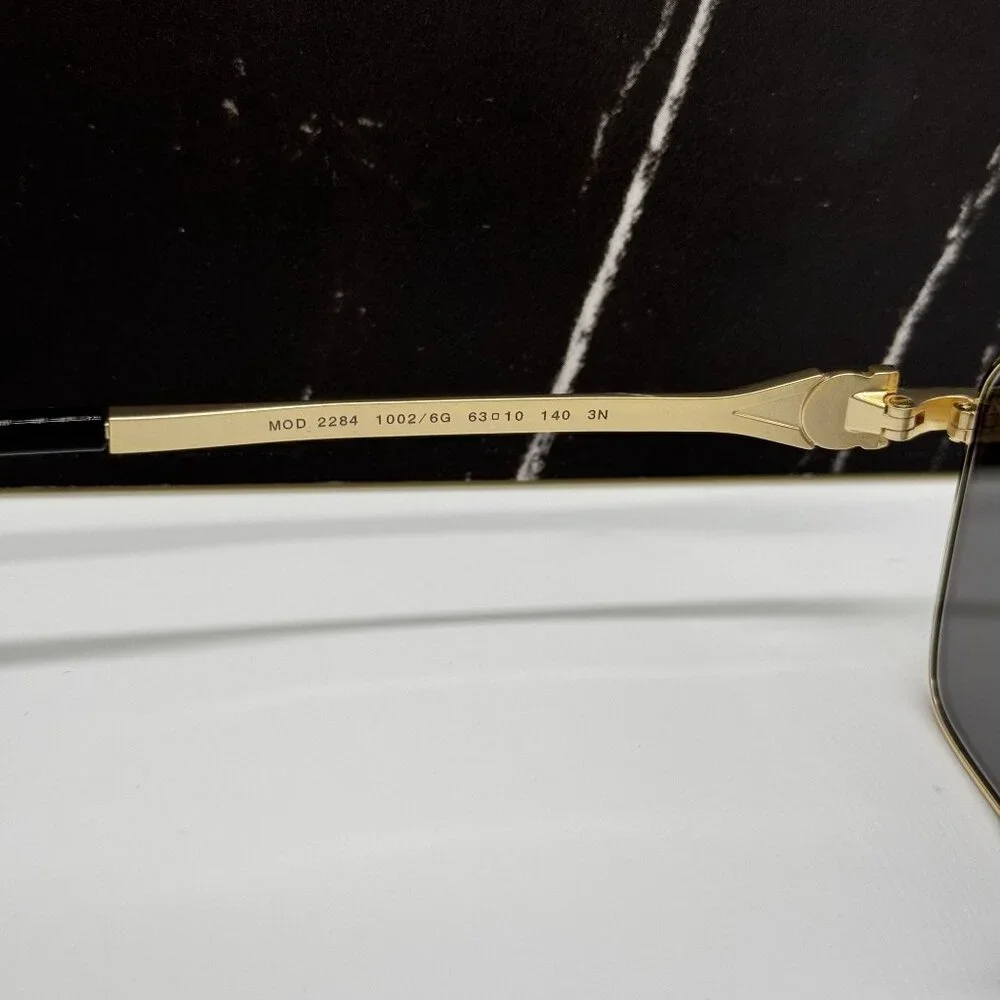 NEW VERSACE VE2284 1002/6G SUNGLASSES GOLD UNISEX VERSACE VE2284 10026G